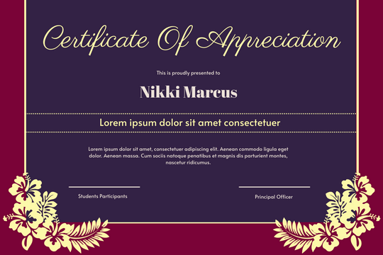 Certificate template: Vintage Siren Certificate (Created by Visual Paradigm Online's Certificate maker)