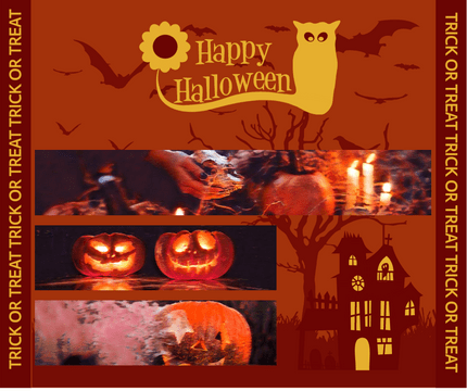 Facebook Post template: Halloween Holiday Facebook Post (Created by InfoART's  marker)
