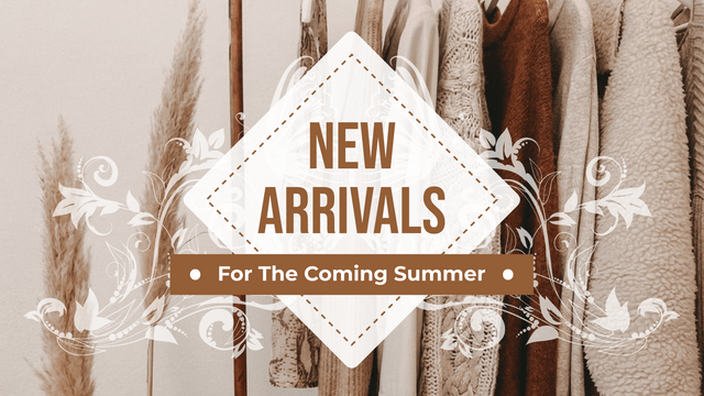 Brown New Arrivals For Coming Summer Twitter Post