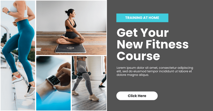 Online Fitness Course Facebook Ad