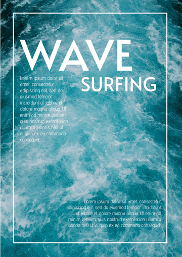 Poster template: Wave Surfing Poster (Created by Visual Paradigm Online's Poster maker)