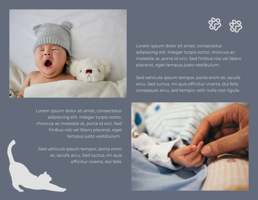 嬰兒照相簿 模板。 Lovely Kid Baby Photo Book (由 Visual Paradigm Online 的嬰兒照相簿軟件製作)