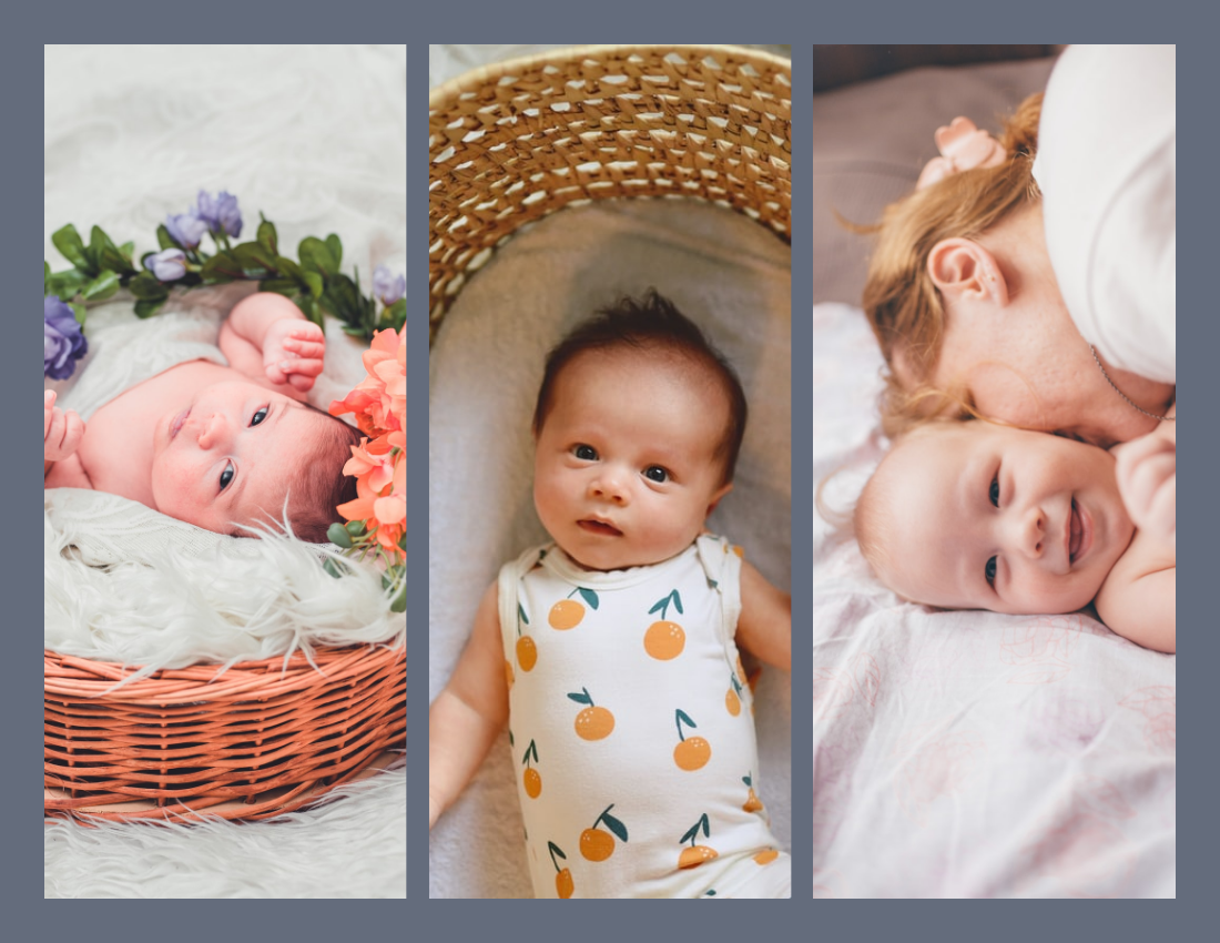 婴儿照相簿 模板。Lovely Kid Baby Photo Book (由 Visual Paradigm Online 的婴儿照相簿软件制作)