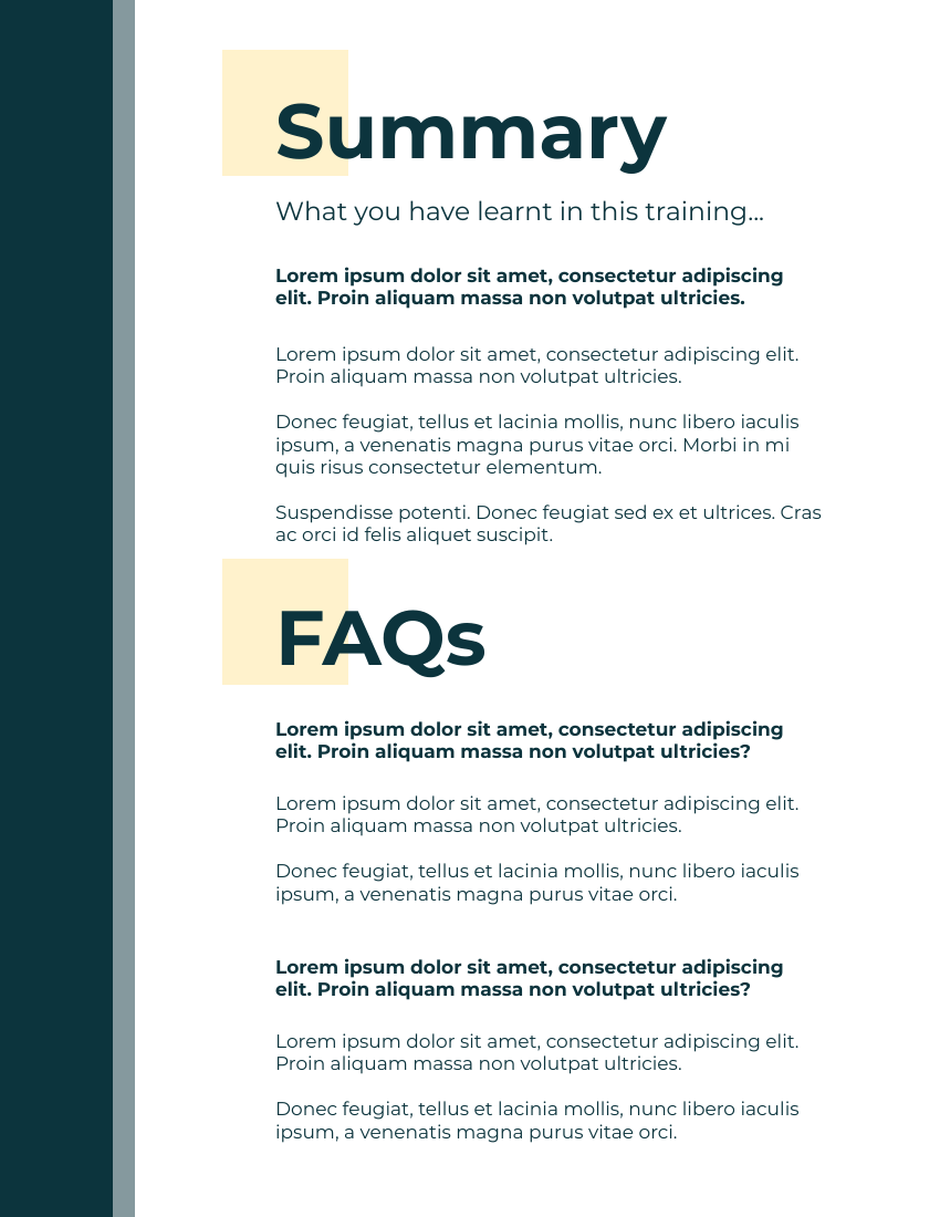 Training Manual template: Assistant Manager Training Manual (Created by Visual Paradigm Online's Training Manual maker)