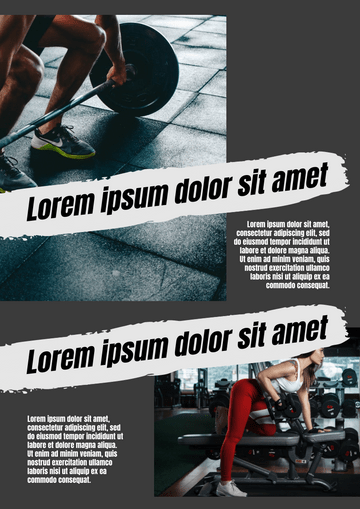 Editable flyers template:Gym Flyer