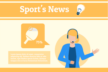 Sport template: Table Tennis News (Created by Visual Paradigm Online's Sport maker)
