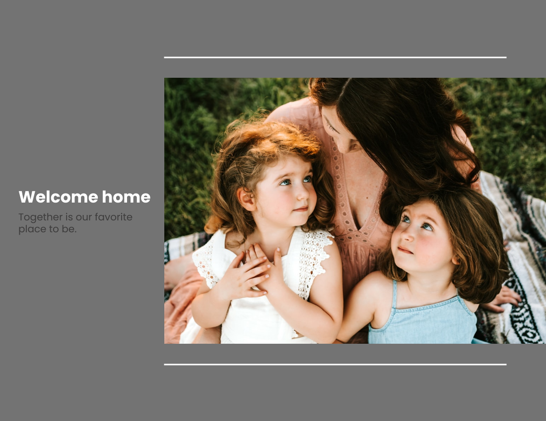 家庭照片簿 模板。Family Gathering Photo Book (由 Visual Paradigm Online 的家庭照片簿软件制作)