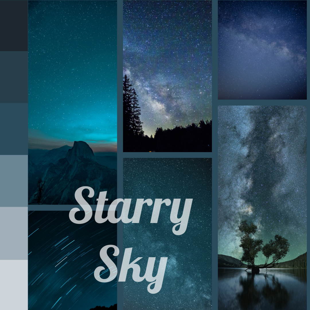 Photo Collage template: Starry Sky Photo Collage (Created by Collage's Photo Collage maker)