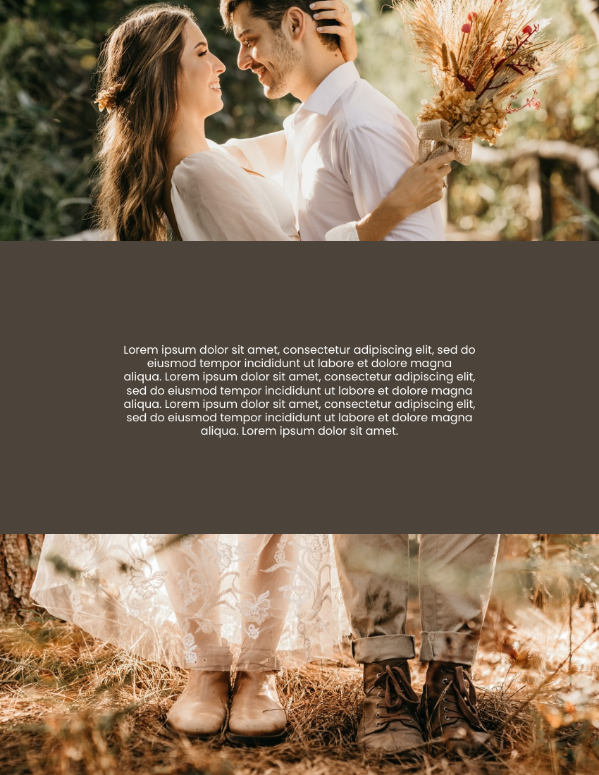产品目录 模板。Wedding Photography Catalog (由 Visual Paradigm Online 的产品目录软件制作)