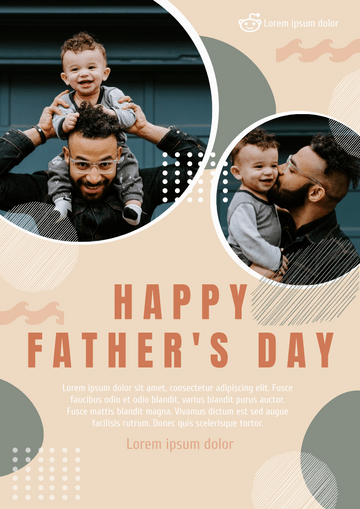 Editable flyers template:Photography Happy Father's Day Flyer