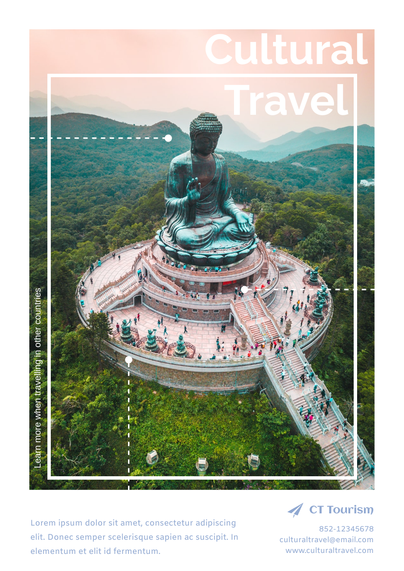 Flyer template: Cultural Tourism Flyer (Created by InfoART's Flyer maker)