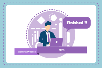 Progress template: Finish Working  (Created by Visual Paradigm Online's Progress maker)