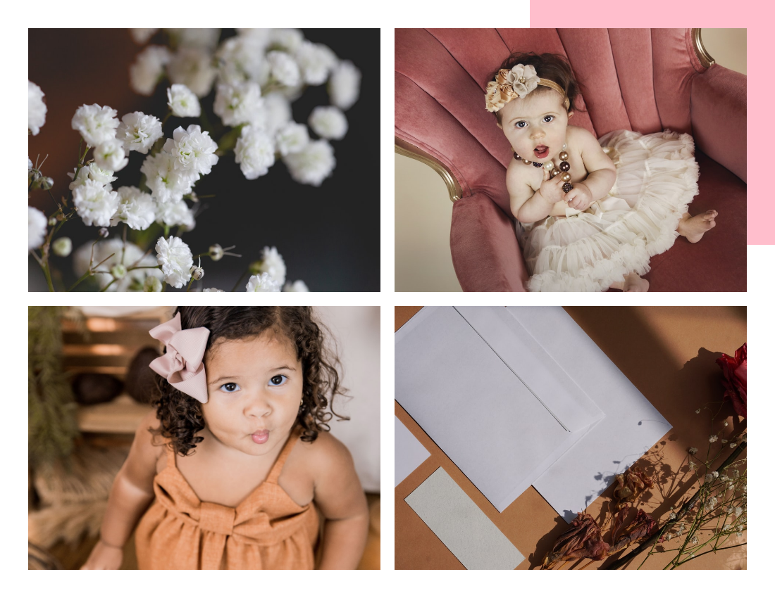 婴儿照相簿 模板。Little Princess Baby Photo Book (由 Visual Paradigm Online 的婴儿照相簿软件制作)