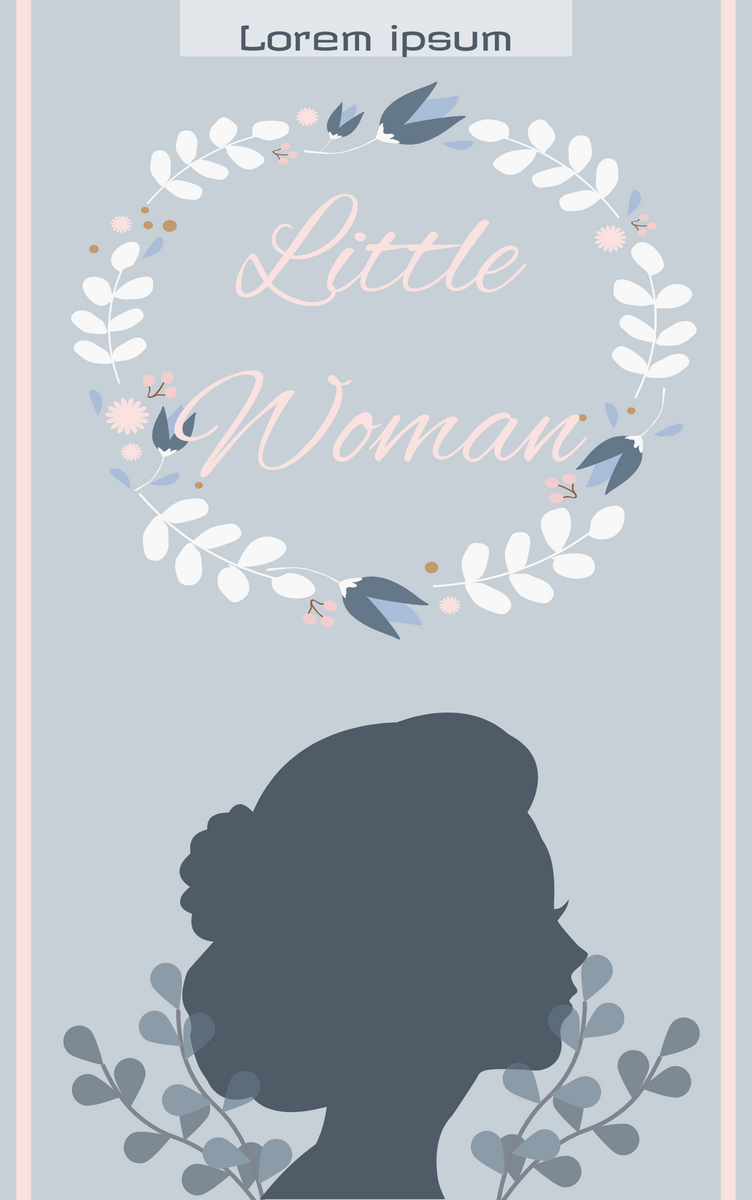 Book Cover template: Little Woman Book Cover (Created by InfoART's Book Cover maker)