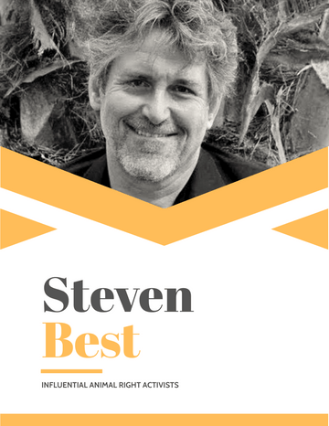 Biography 模板。 Steven Best Biography (由 Visual Paradigm Online 的Biography軟件製作)