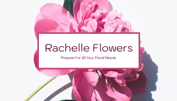 Editable businesscards template:Blossom Pink Florist Company Business Card