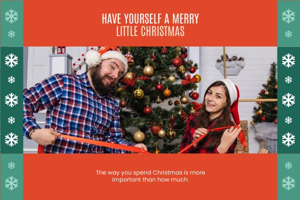 Greeting Card template: Merry Little Christmas Greeting Card (Created by Visual Paradigm Online's Greeting Card maker)