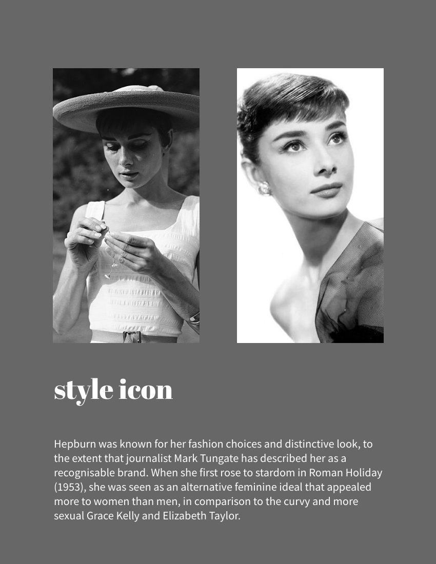 Quote 模板。The most important thing is to enjoy your life - to be happy - it's all that matters. - Audrey Hepburn (由 Visual Paradigm Online 的Quote软件制作)
