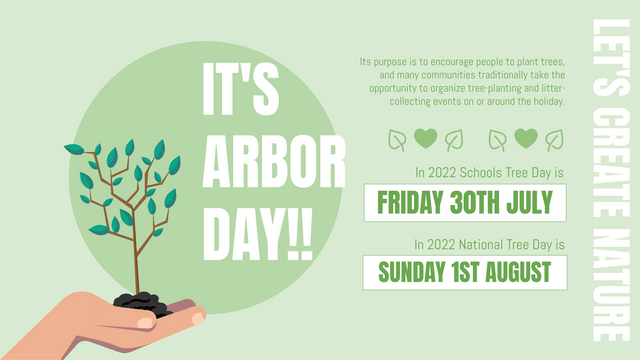 Twitter Post template: Arbor Day Twitter Post (Created by InfoART's  marker)