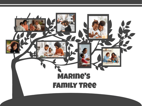 Family Tree template: Graphic Design Family Tree (Created by InfoART's  marker)
