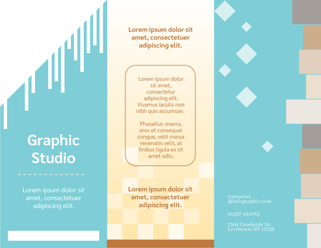 Brochure template: Graphic Studio Brochure (Created by Visual Paradigm Online's Brochure maker)