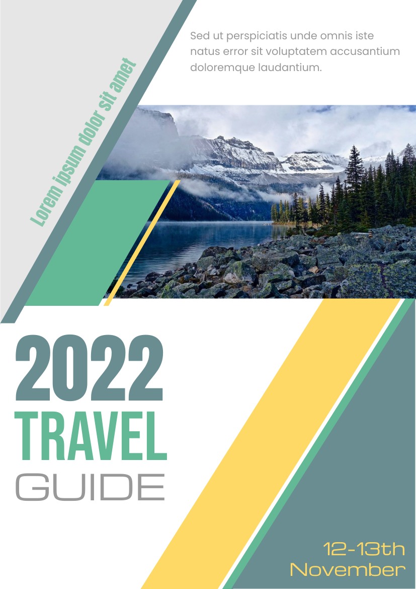 Flyer template: 2022 Travel Guide Flyer (Created by Visual Paradigm Online's Flyer maker)