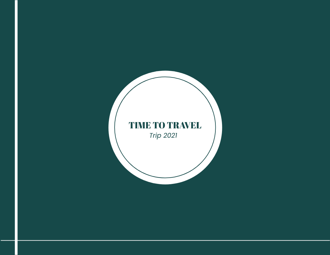 旅行照相簿 模板。 Time To Travel Photo Book (由 Visual Paradigm Online 的旅行照相簿軟件製作)