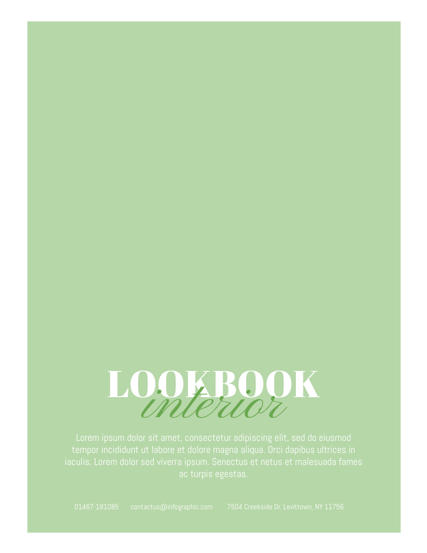 Lookbook template: Green Interior Lookbook (Created by Flipbook's Lookbook maker)