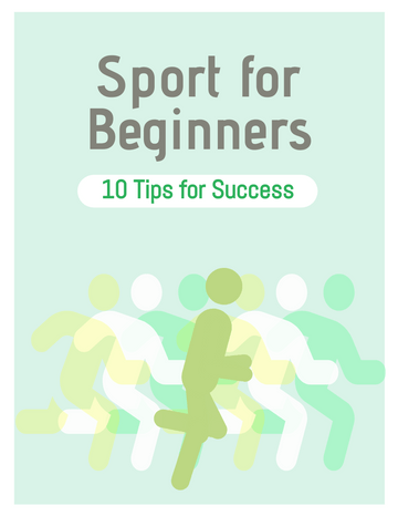 Booklets template: Sport for Beginners 10 Tips for Success (Created by Visual Paradigm Online's Booklets maker)