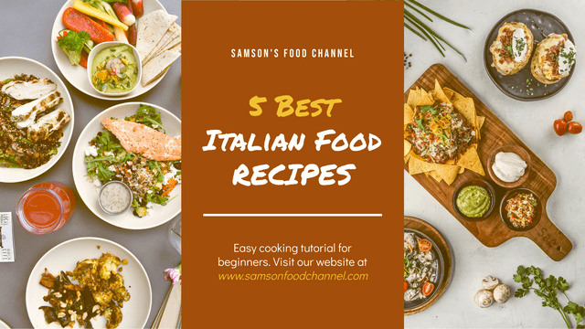 Editable twitterposts template:Italian Food Recipe Cooking Twitter Post