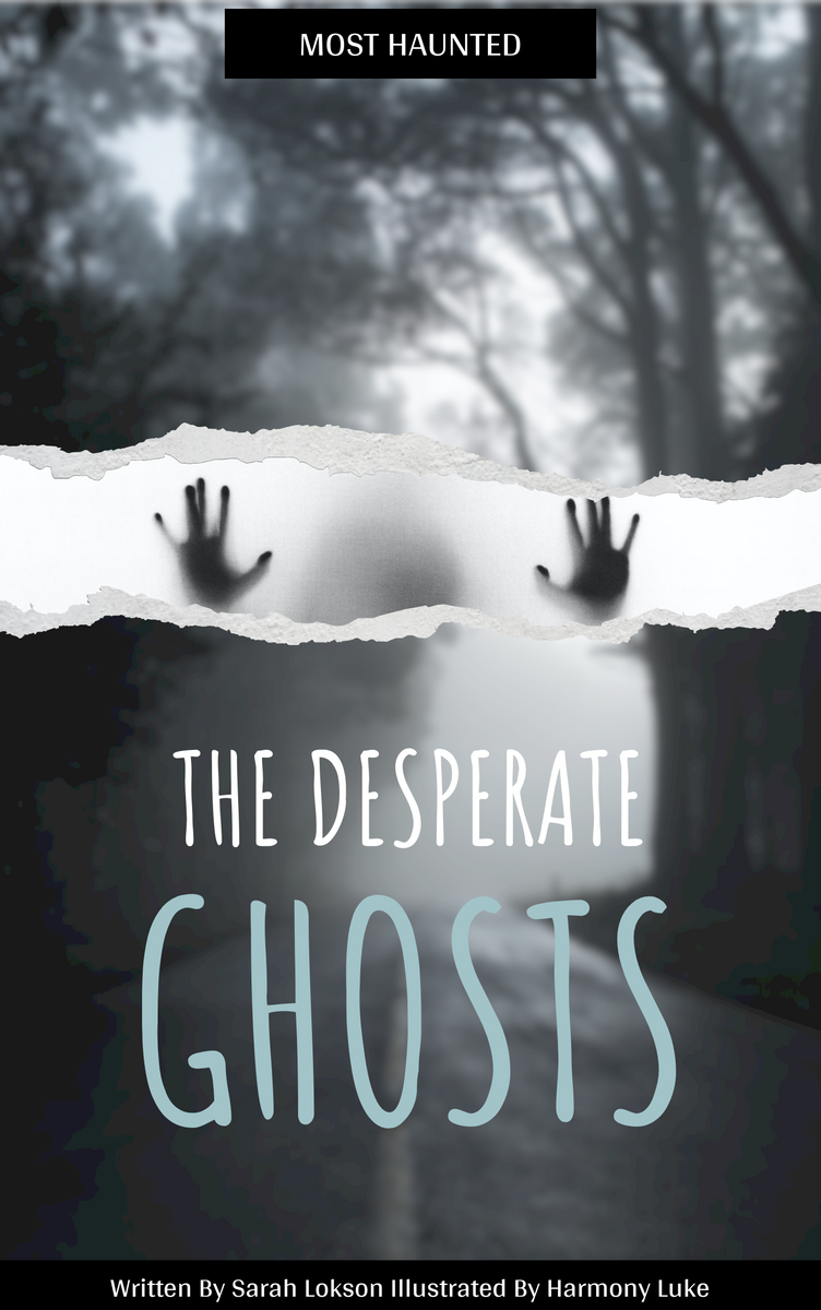 Book Cover template: Haunted Ghost Stories Book Cover (Created by Visual Paradigm Online's Book Cover maker)