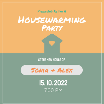 Invitation template: SA Housewarming Party (Created by Visual Paradigm Online's Invitation maker)