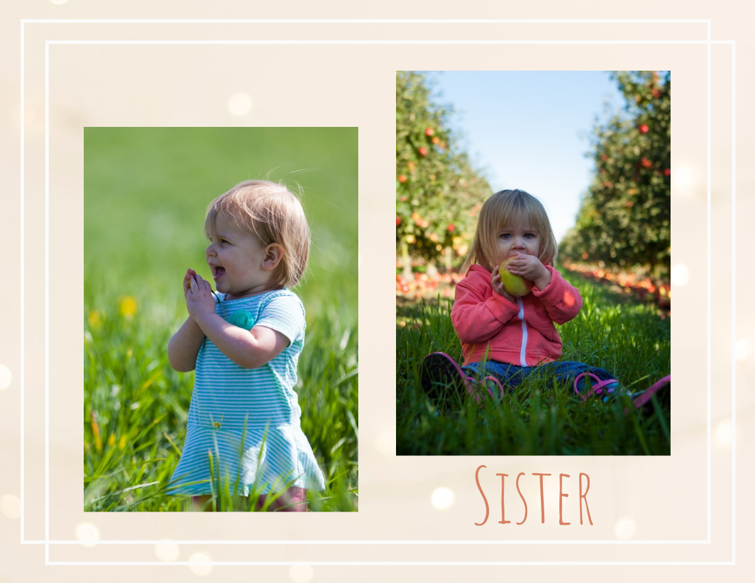 兒童照片簿 模板。 Brother And Sister Kids Photo Book (由 Visual Paradigm Online 的兒童照片簿軟件製作)