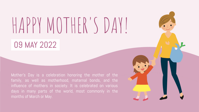 Twitter Post template: Mother's Day Celebration Twitter Post (Created by InfoART's  marker)