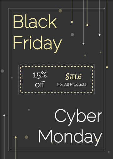 Editable flyers template:Black Friday And Cyber Monday Flyer