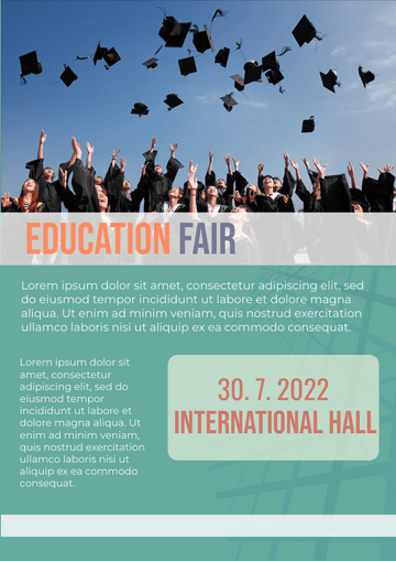 Flyer template: Education Fair Flyer (Created by Visual Paradigm Online's Flyer maker)