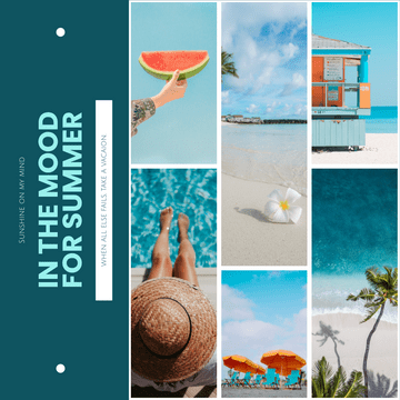 Photo Collages template: Mood Of Summer Photo Collage (Created by Visual Paradigm Online's Photo Collages maker)