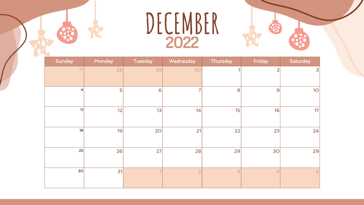 Boho Stylish Calendar