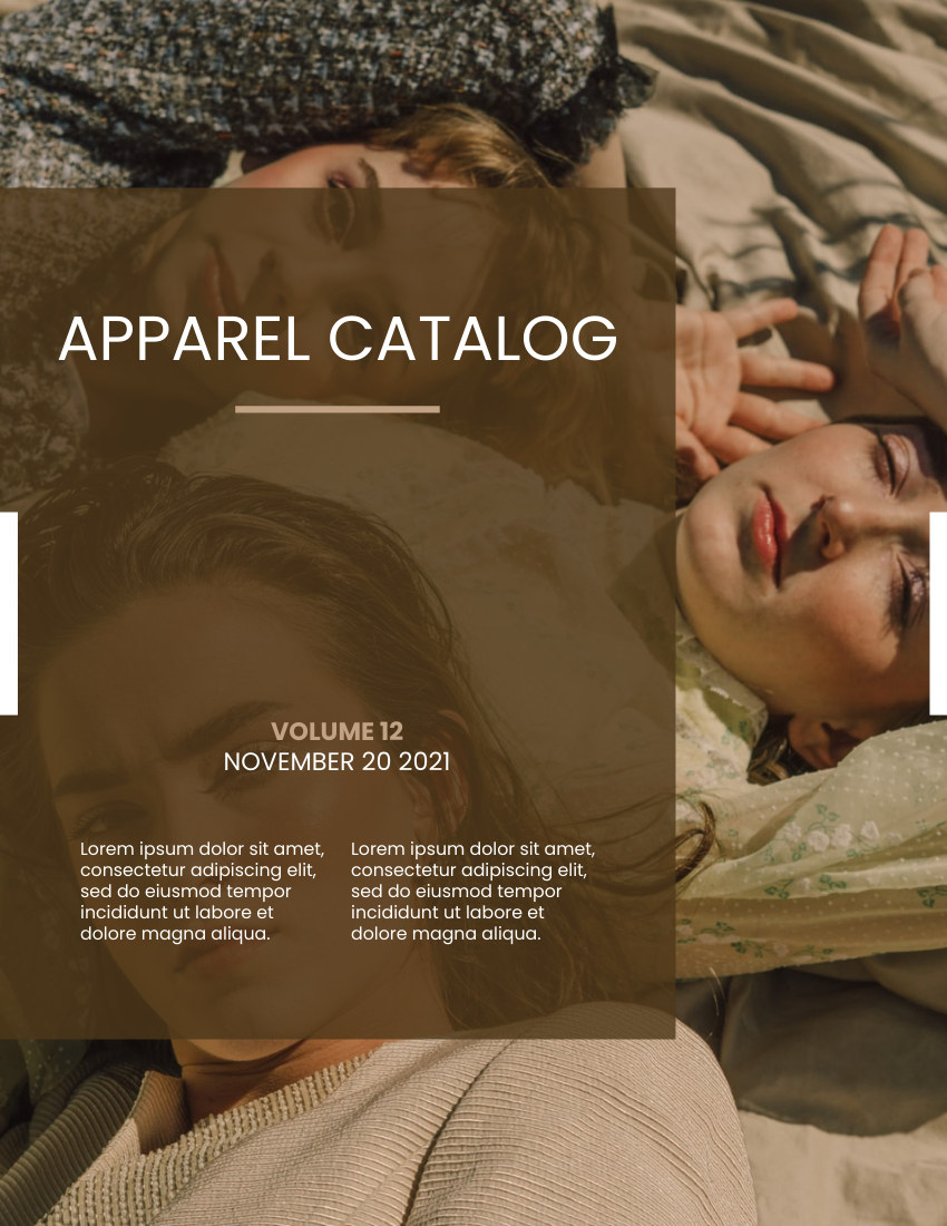 Catalog template: Apparel Catalog (Created by Visual Paradigm Online's Catalog maker)