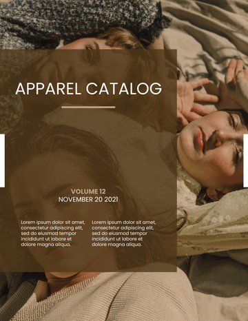 Catalogs template: Apparel Catalog (Created by Visual Paradigm Online's Catalogs maker)