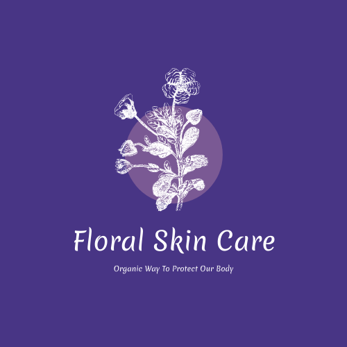 Floral Logo Created For Skin Care Company With Organic Products