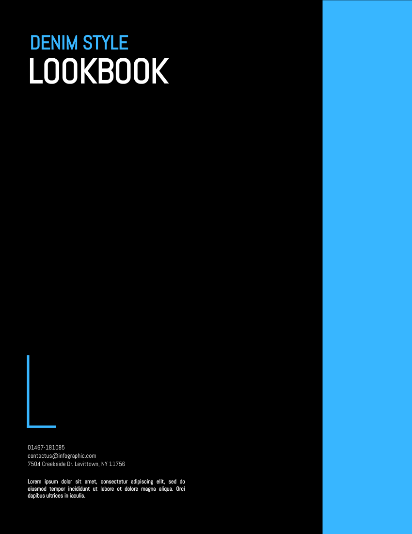 Lookbook template: Denim Jacket Lookbook (Created by Visual Paradigm Online's Lookbook maker)