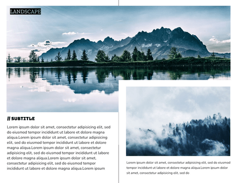 Editable brochures template:Landscape Brochure