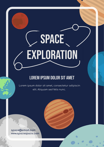 Space Exploration Event Flyer