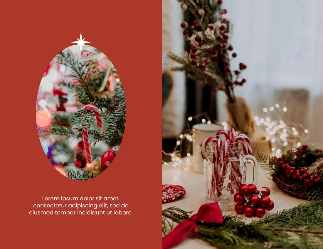 慶祝活動照相簿 模板。 Christmas Celebration Photo Book (由 Visual Paradigm Online 的慶祝活動照相簿軟件製作)