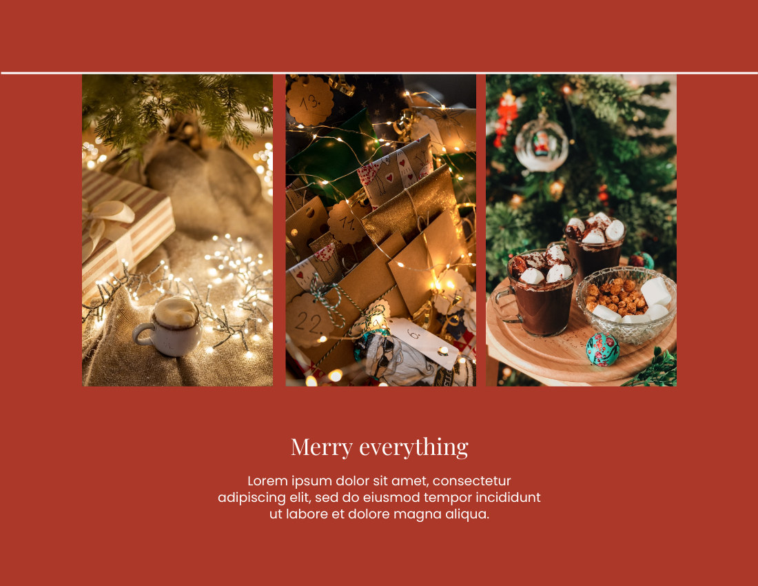 庆祝活动照相簿 模板。Christmas Celebration Photo Book (由 Visual Paradigm Online 的庆祝活动照相簿软件制作)