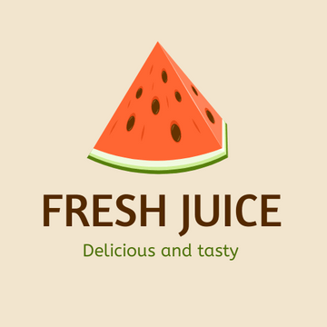 Logo template: Fresh Juice Logo (Created by Visual Paradigm Online's Logo maker)