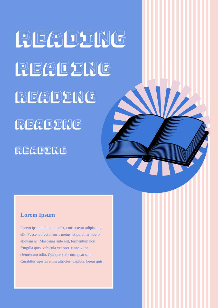 Poster template: Reading Activity Poster (Created by Visual Paradigm Online's Poster maker)