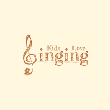 Editable logos template:Cute Logo Created For Children Singing Club