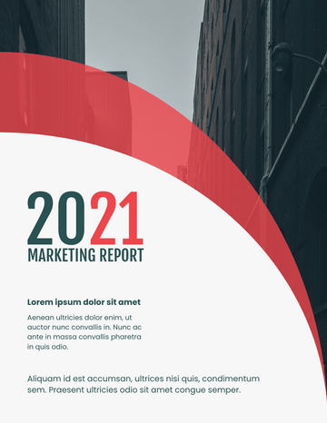 Reports template: Red Curve Marketing Reports (Created by Visual Paradigm Online's Reports maker)